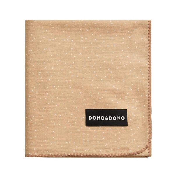 Dono&Dono Bamboo Cotton Baby Blanket - Caramel Dots Pattern, 106*106cm