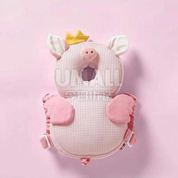 KUB Piggy Lucy Anti-Fall Head Protection Pillow - 21*21*8cm