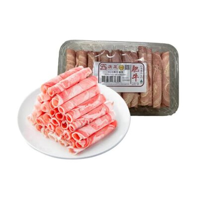 Ausheng Frozen Sliced Beef Brisket for Hot Pot - 500g