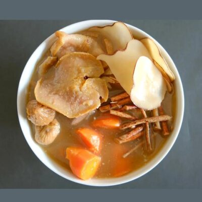 Xin Shitang Frozen Five-Finger Peach, Sea Coconut, and Snow Pear Soup - 500g
