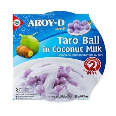 Aroy-D Frozen Taro Balls in Coconut Milk - 180g