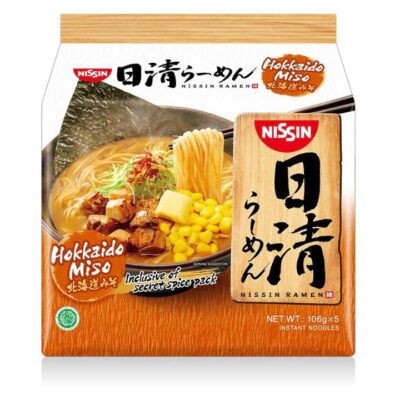 Nissin Hokkaido Miso Ramen - 106g x 5 Packs