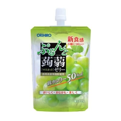 Orihiro Japanese Konjac Jelly Green Grape Flavor - 130g