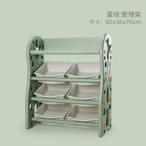 BC Babycare Children's Toy Storage Rack - Mist Green