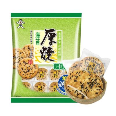 Want Want Thick Baked Seaweed Rice Crackers - 350g