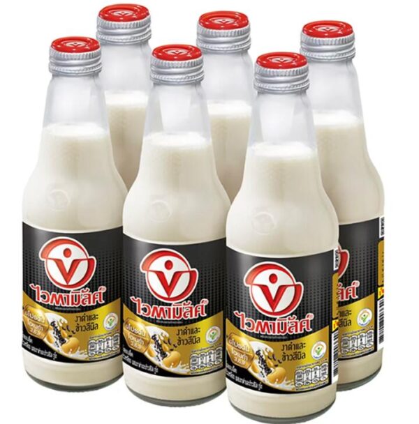 Vamino Black Sesame Soy Milk - 300ml x 6pcs