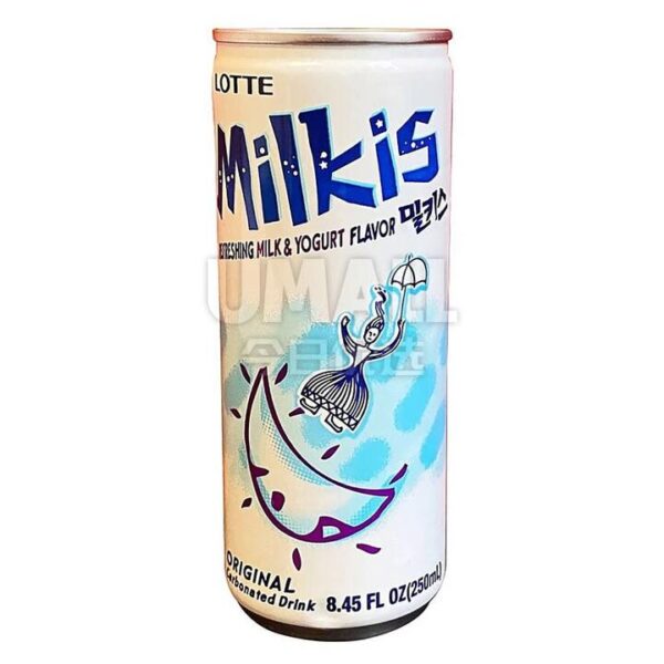 Lotte Milkis Carbonated Milk & Yogurt Drink - 250ml