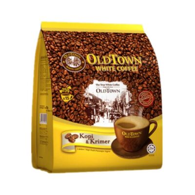 OldTown 2-in-1 Coffee & Creamer Instant White Coffee Drink - 15 Sachets, 375g