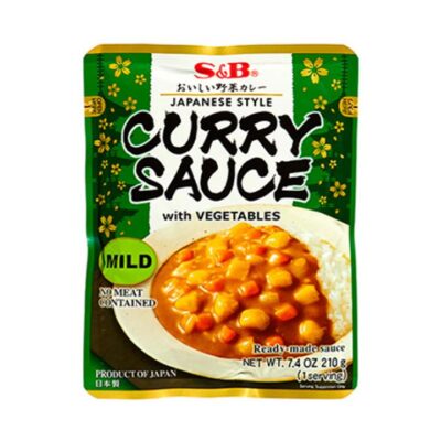 S&B Japanese Style Curry Sauce with Vegetables - Mild, 210g