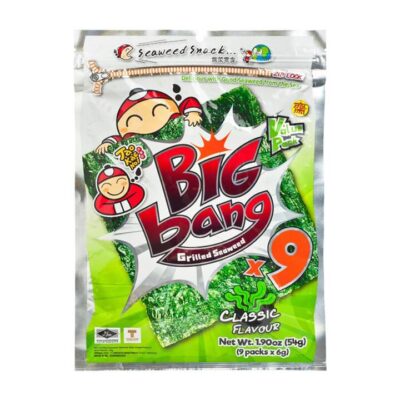 Big Bang Grilled Seaweed Classic Flavour - 8 Sheets, 50g