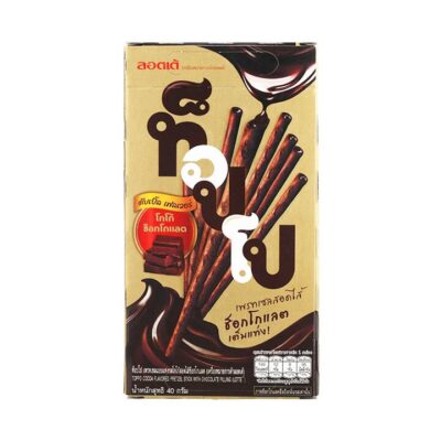 Lotte Toppo Cocoa Chocolate Filled Sticks - 40g