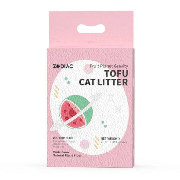 Zodiac Tofu Cat Litter - Peach Scented, 7L/2.5kg