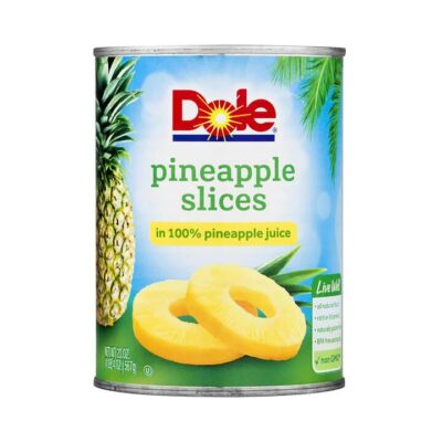 Dole Pineapple Slices in 100% Pineapple Juice - 567g