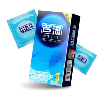 Mingliu Ultra Thin 002 Natural Latex Condoms - 10 Pieces