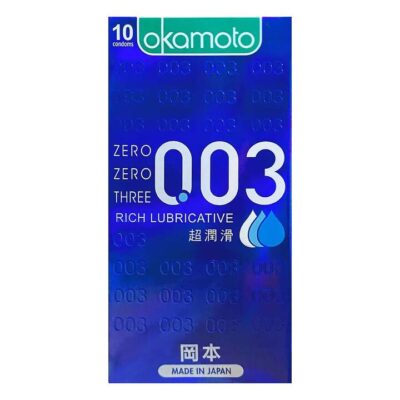 Okamoto 003 Rich Lubricative Ultra Thin Condoms - 10 Pieces