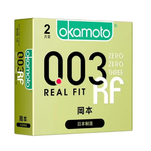 Okamoto 003 Real Fit Ultra-Thin Condoms - 2 Pieces