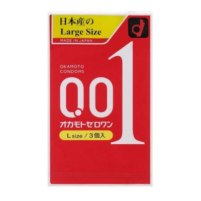 Okamoto 001 Large Size Condoms - 3 Pieces