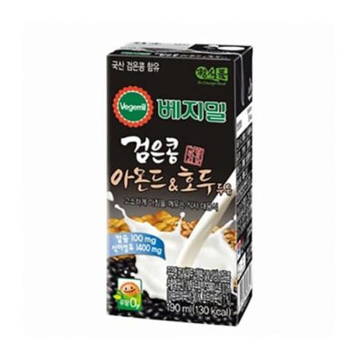Vegemil Black Bean Almond Walnut Soy Milk Drink - 190ml