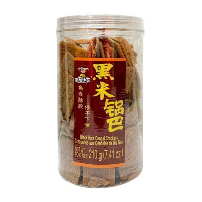 Wu Ming Xiao Zu Black Rice Cereal Crackers - Original Flavor, 210g