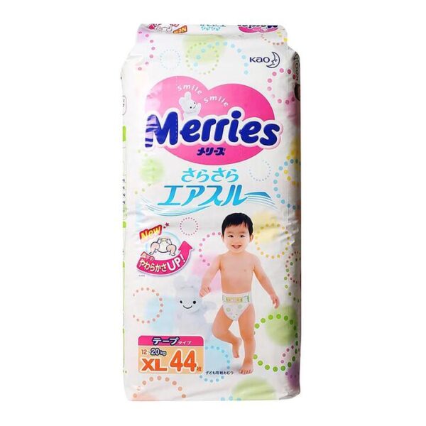 Kao Merries Premium Baby Diapers XL Size 44 Pieces (12-20kg)