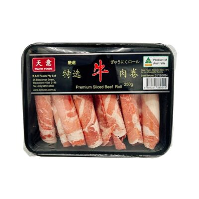 TianYi Premium Sliced Beef Roll 250g