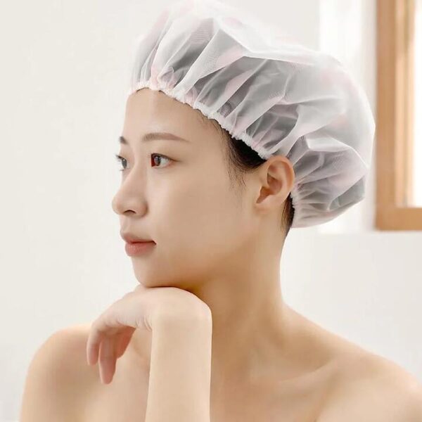FaSoLa Waterproof Disposable Shower Cap - Pink