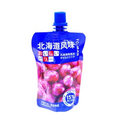 Yomain Hokkaido Lactic Acid Bacteria Jelly, Grape Flavor, 180g