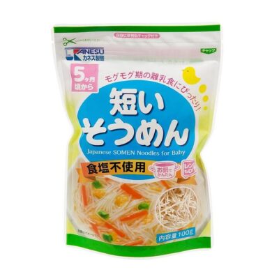 Kanesu Baby Plain Short Noodles No Added Salt - 100g
