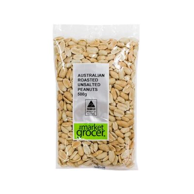 The Market Grocer Unsalted Healthy Peanuts 500g