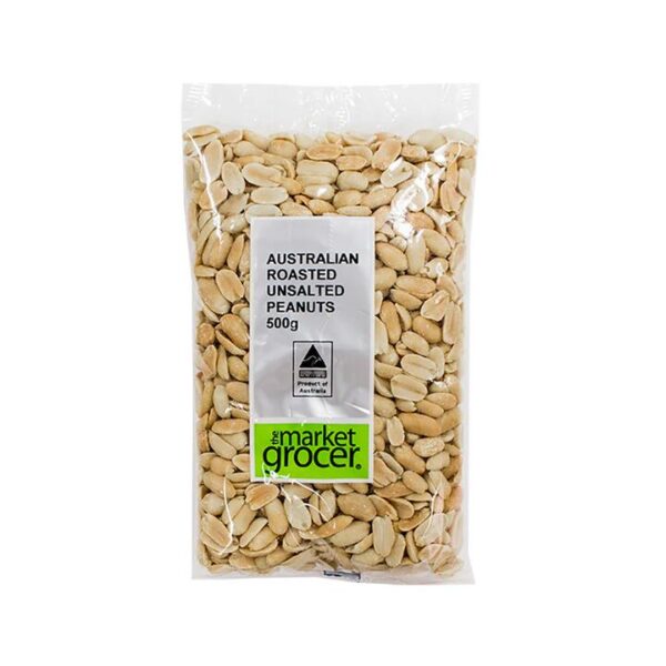 The Market Grocer Unsalted Healthy Peanuts 500g
