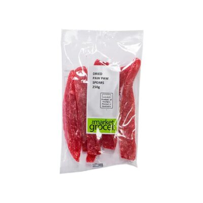 The Market Grocer Dried Paw Paw Spears 250g