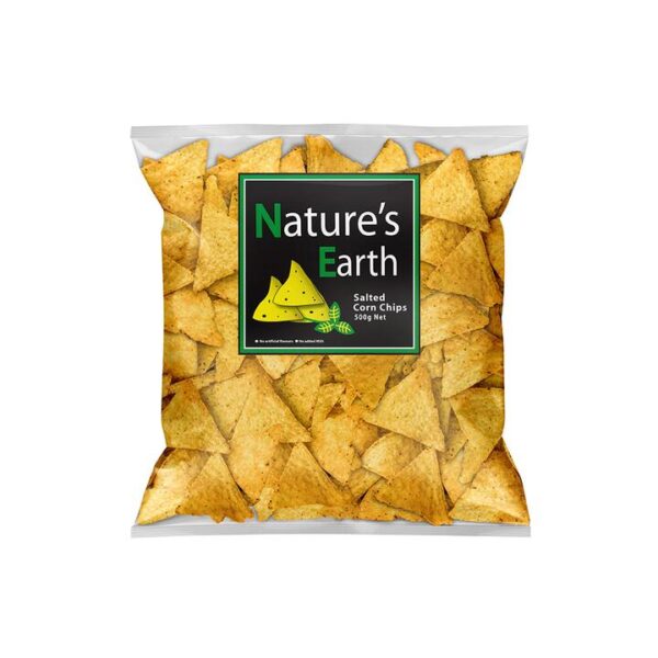Nature's Earth Salted Corn Chips 500g