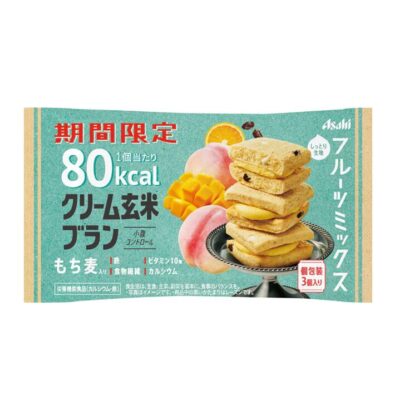 Asahi Creamy Brown Rice Cakes, Fruit Flavor, 54g