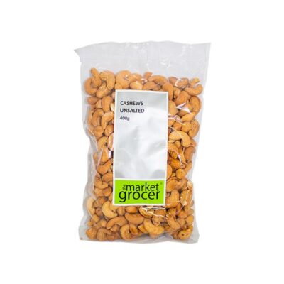The Market Grocer Unsalted Cashews Family Pack 400g