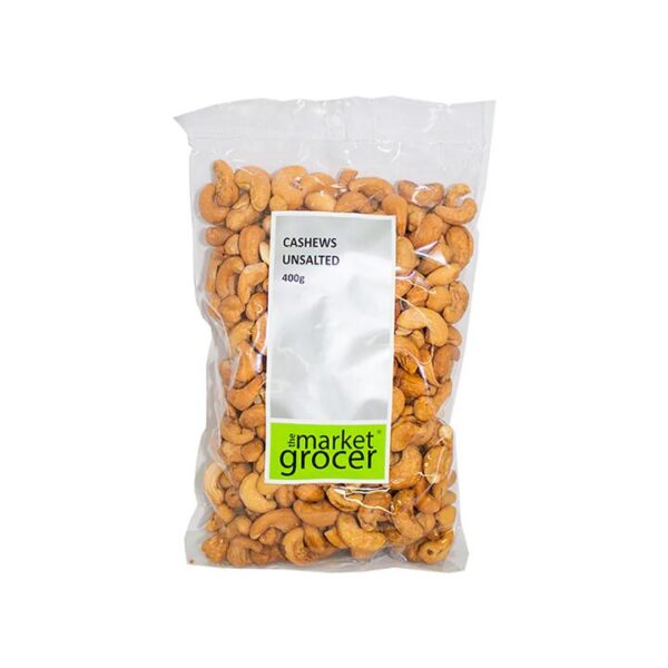 The Market Grocer Unsalted Cashews Family Pack 400g