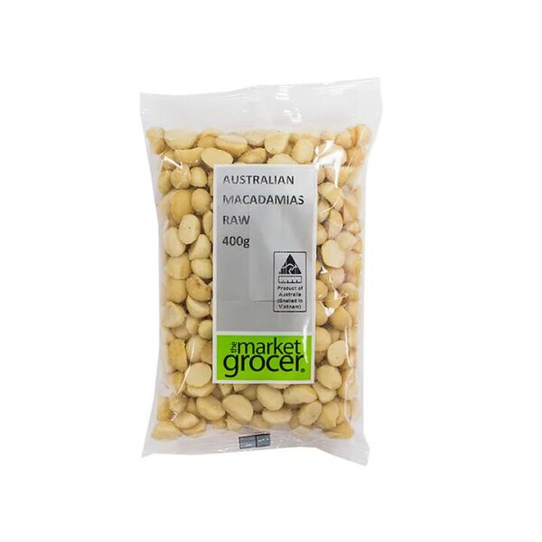 The Market Grocer Australian Raw Macadamias - 400g