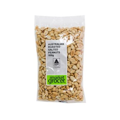 The Market Grocer Roasted Salted Peanuts 500g
