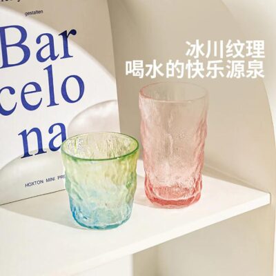 Modern SweetHome Glacier Texture Low Cup - Gradient Green