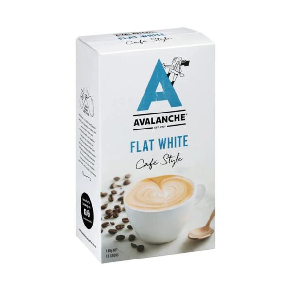 Avalanche Flat White Coffee Powder - 10 Sachets, 140g