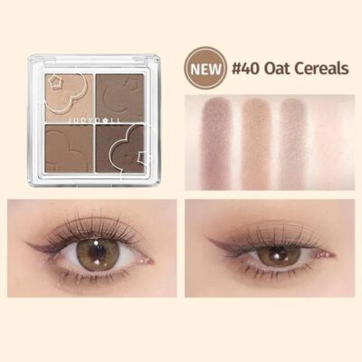 Judydoll Orange Duo Cloud Soft Four-Color Eyeshadow Palette #40 Oat Cereals