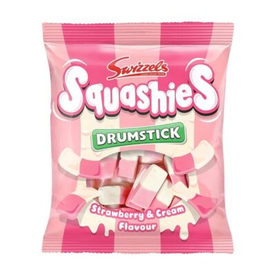 Swizzels Drumstick Squashies Strawberry & Cream - 140g