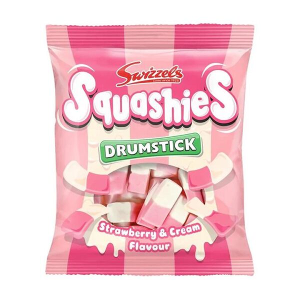 Swizzels Drumstick Squashies Strawberry & Cream - 140g