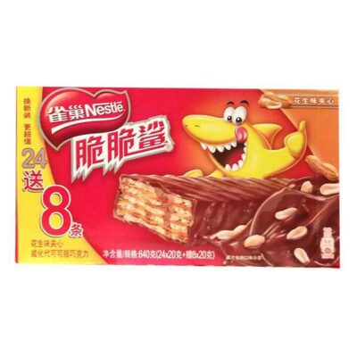 Nestle Crunch Shark Wafer Peanut Flavor - 32 Pieces, 640g