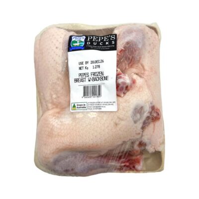 Pepe's Frozen Duck Breast with Backbone - 1.3kg