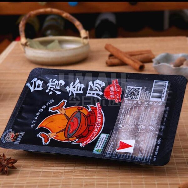 Neighbor Wang Frozen Taiwanese Sausage Black Pepper Flavor - 400g