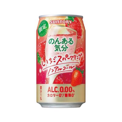 Suntory Non-Alcoholic Chu-hi Strawberry Sparkling Drink 350ml - Pack of 2