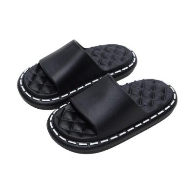 UTUNE Indoor Outdoor Slippers - Mysterious Black, Size 40-41