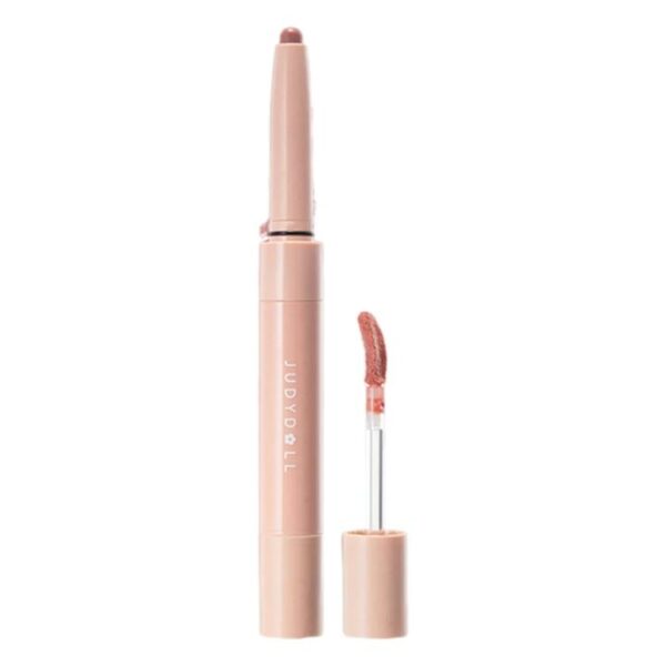 Judydoll Dual-Ended Lip Gloss Pen #C01 White Peach Taro