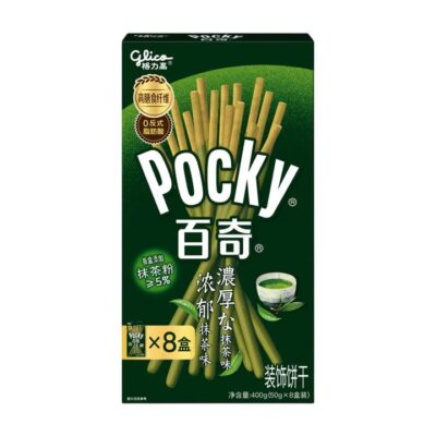 Pocky Matcha Flavored Biscuit Sticks - 50g x 8 Packs