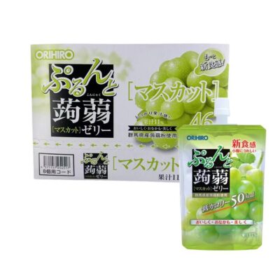Orihiro Japanese Konjac Jelly, Muscat Grape Flavour, 46 Calories, 130g x 8